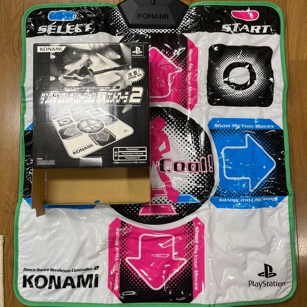 美品 PS2 Dance Dance Revolution 専用コントローラ2 ダンスダンスレボリューション マット