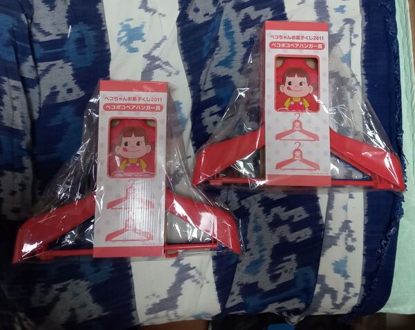 【不二家ペコちゃん】ペコちゃんお菓子くじ2011☆ペコポコハンガー☆2セット 新品
