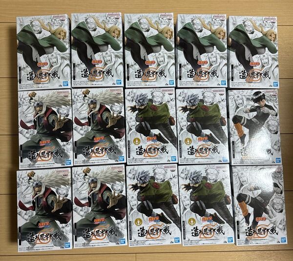【新品未開封】NARUTO ナルト 疾風伝 造形忍界大戦 自来也 ロック・リー 綱手 はたけカカシ まとめ売り