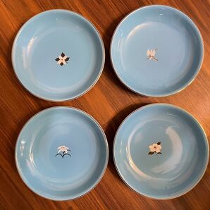 たち吉 プレート4枚セット 花もよう 陶器