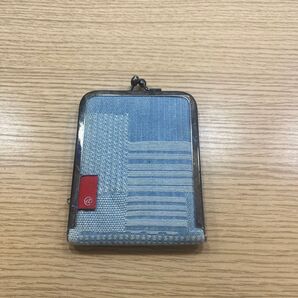 パスケース がま口 がま口ケース カードケース araiyan デニム生地 デニム ビンテージ