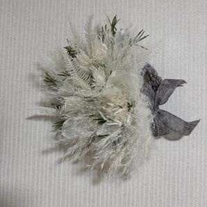 **雪積もる花の妖精ホワイトリースシンプル***