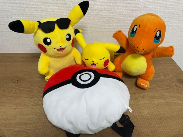 ポケモン ぬいぐるみ 4点セット ピカチュウ ヒトカゲ ポケットモンスター