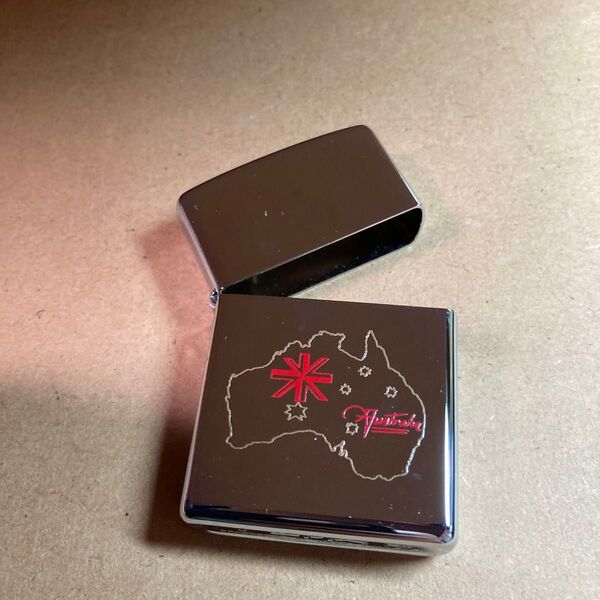 【ケースのみ】ZIPPO ジッポー Australia オーストラリア 地図 MAP マップ 国旗 ポリッシュ 鏡面
