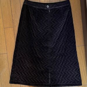 ☆ 未使用品 イマージュ・コレクション ブラウン系 キルティング スカート ☆