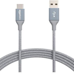 ベーシック 充電ケーブル USB タイプ-C~タイプ-A 2.0 オス ダブル編組ナイロン 3.0m ダークグレー 色: ダークグレー
