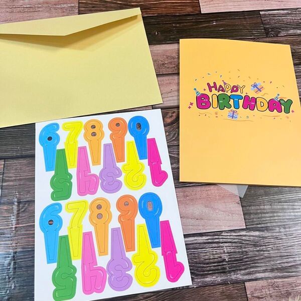 バースデーカード 立体 誕生日カード メッセージカード ハッピーバースデー