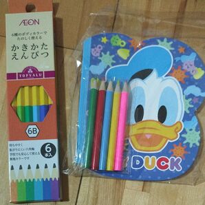 6B えんぴつ ディズニードナルド ぬりえ色えんぴつ お絵かきセット