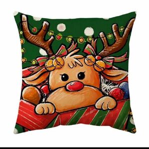 クッションカバー トナカイ クリスマス 飾り かわいい キャラクター おしゃれ