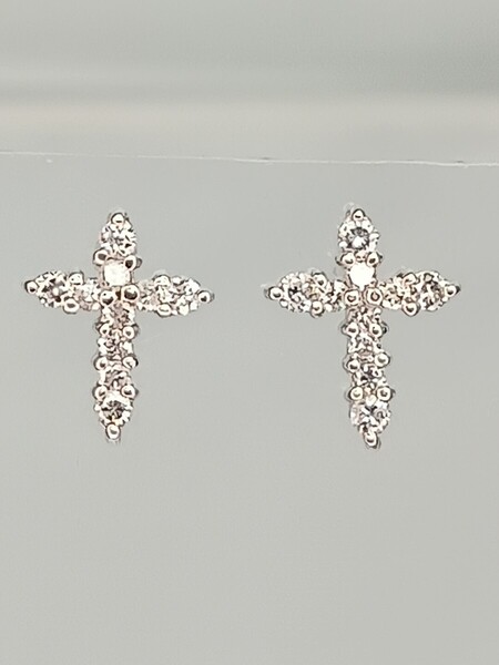 ☆pt900★天然ダイヤ0.20ct☆ピアス76