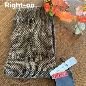 【Right-on】日本製 新品 ユニセックス メンズネックウォーマー マフラー マフラー ストール ファッション小物 防寒 冬物