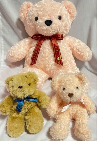 テディベアぬいぐるみ3体セット
