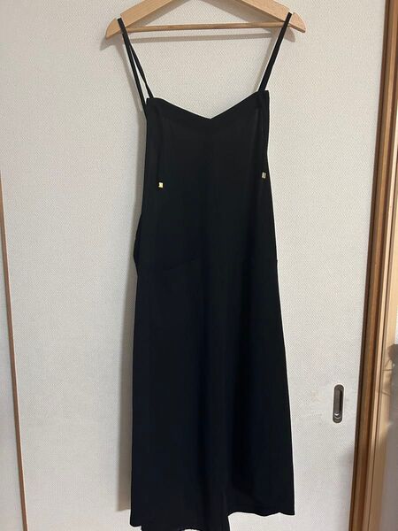 キャミワンピース フィッシュテールテール Mサイズ 黒 ブラック レース使い