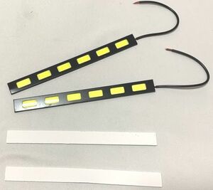 ストレートLEDランプ ホワイトランプ デコレイトランプ　LEDライト　ランプ　小型　防水　2×6ｗ カー用品　通販　旧車　改造