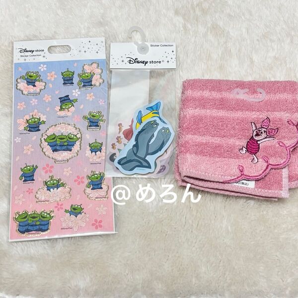 ディズニーストア ミニタオル シール