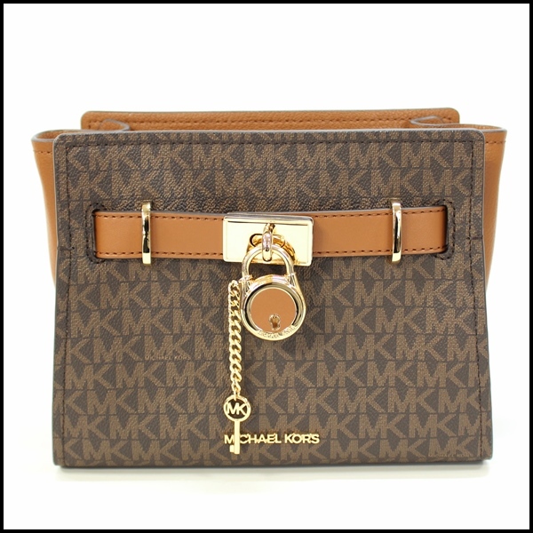 美品 MICHAEL KORS ハミルトンクロスボディ MKシグネチャー 斜めがけ ショルダー マイケルコース 35H1GHMC8B