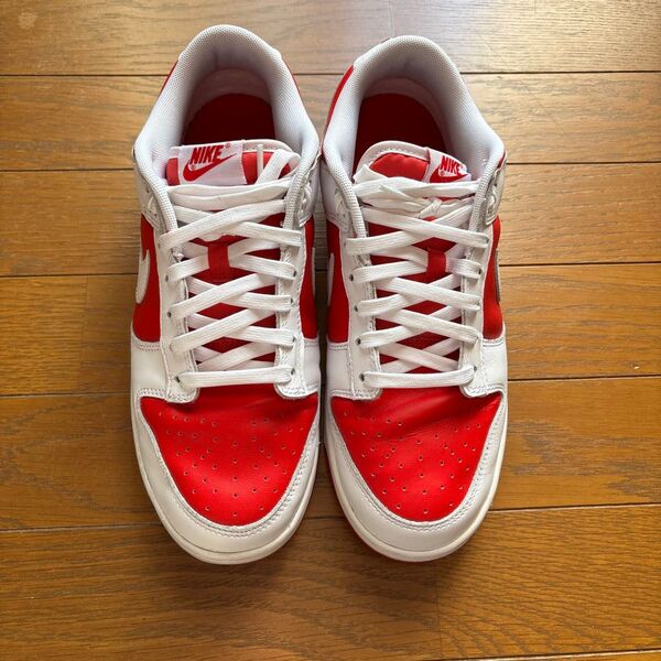 ナイキ DUNK LOW 赤/白 リバース 27.5cm