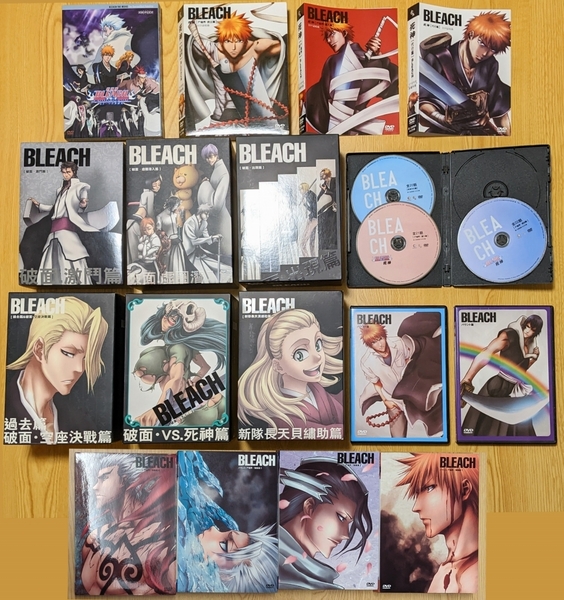 中古ジャンク扱 BLEACH ブリーチ アニメ DVD 台湾版 (リージョン機器必須/1~229話/部分再生不備有) BOX 劇場版 セット まとめ売り まとめ