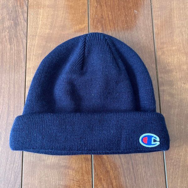 champion チャンピオン ニット帽 帽子 ネイビー 57〜59㎝