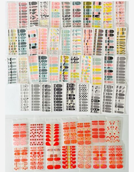 貼るだけ!簡単・ネイルアートシール・ネイルシール・56枚・B・大量・まとめて/定価7168円