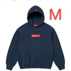 2024 Supreme Box Logo Hooded Sweatshirt ネイビー