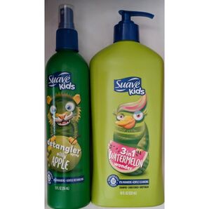 スアーヴ Suave キッズ 3in1ボディソープシャンプー ヘアスプレー シリーアップル
