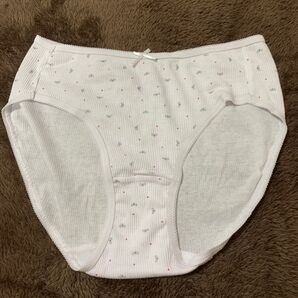 リボン柄 綿パンティ L ティーンズ ロリ 女子 タンス整理品
