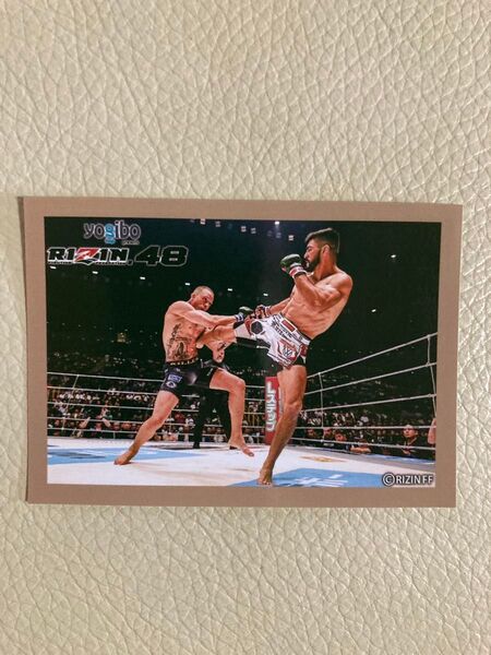 RIZIN48開催記念くじE賞 公式ステッカー サトシvsグスタボ