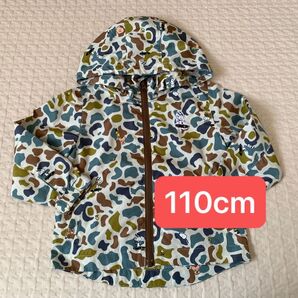 スヌーピー SNOOPY ナイロンジャンパー 110cm カモ柄 薄手 キッズ 子供服