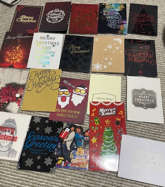 B'z FC会員限定クリスマスカード 20枚まとめ売り