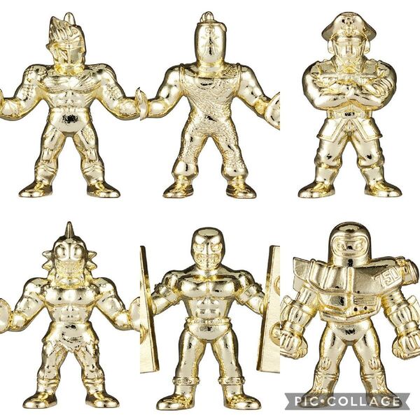 キン肉マン ダイキャスト キンケシ 9 6種セット 金メッキver. ゴールド