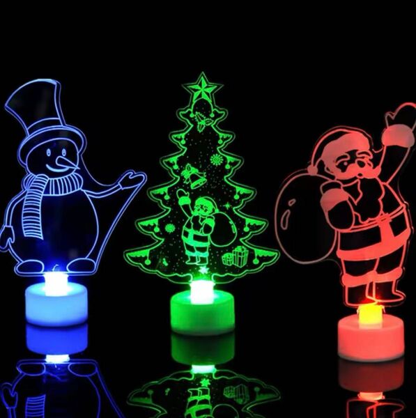 LED ナイトライト デコレーション ミニナイトライト、クリスマスの飾り 誕生日パーティー 新年の装飾 クリスマス照明