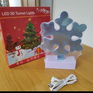 クリスマス 飾り☆テーブルライト LEDライト 雪の結晶