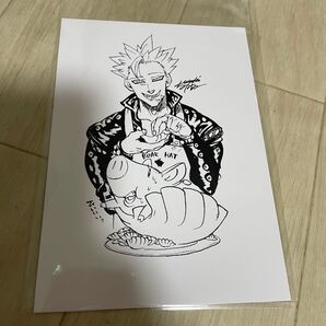 アニメイト宇都宮限定 七つの大罪 ポストカード バン ホーク 餃子 鈴木央 描き下ろし 2015年
