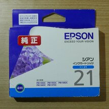 EPSON ICC21 エプソン純正インクカートリッジ (期限2020.08 IC21)_画像1