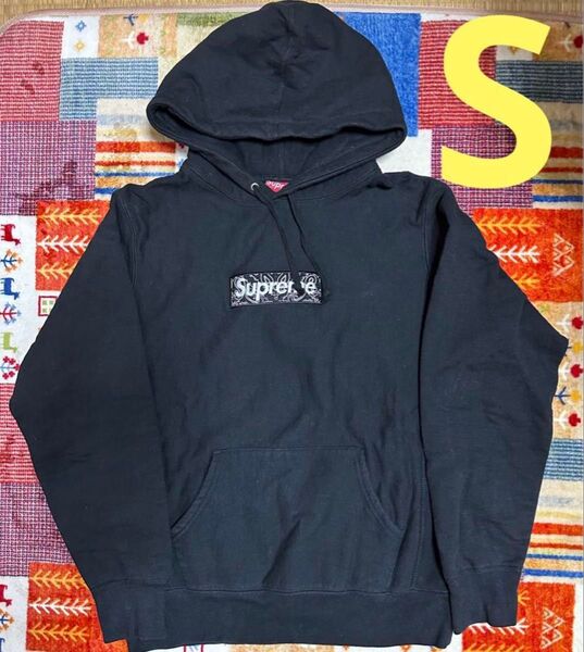 supreme 19aw ペイズリー ボックスロゴ Sサイズ