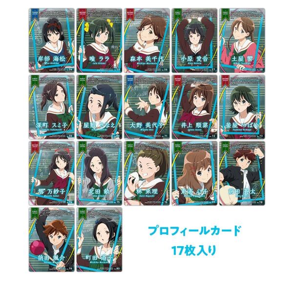 響け!ユーフォニアム プロフィールカード Vol.2 17枚セット