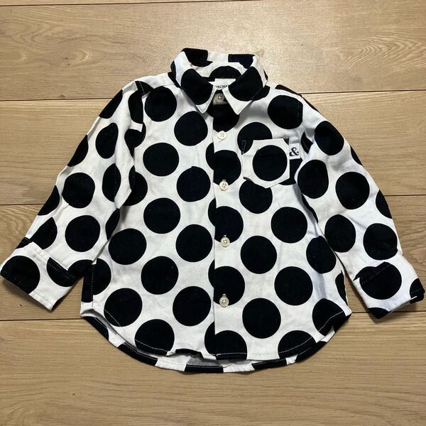 COMECHATTO&CLOSET FITH フィス ドット柄シャツ Mサイズ 水玉 長袖