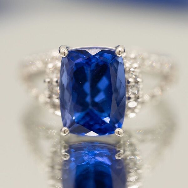 ◯ 大粒 ◯ 5ct タンザナイト 指輪 リング PT900 アクセサリー GNJ-559
