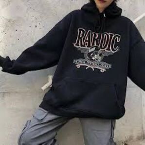 RARDIC ブラウン フード付きパーカー
