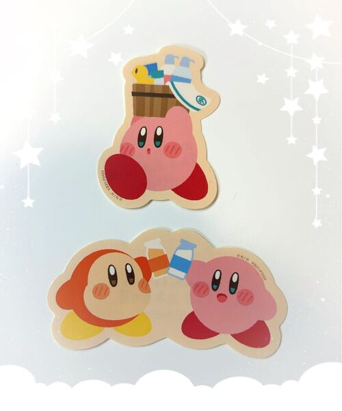 新品★namco ナムコ 限定 星のカービィ ぷぷぷの湯 ステッカー 2枚セット