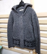 nonnative LUMBERER HOODED FULL ZIP W/A MIX KNIT ノルディック柄 ウール ニット パーカー 1_画像2