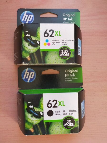 HP インクカートリッジ 62XL 黒 カラー セット 期限切れ