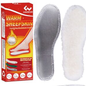 防寒インソール 天然ウール100% 中敷き 温かい 消臭 保温 冷え性改善 暖かい 防寒 ウール 吸湿