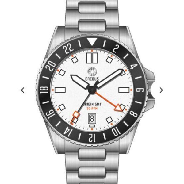 エレバスウォッチ EREBUS watch ORIGIN GMT Classic White