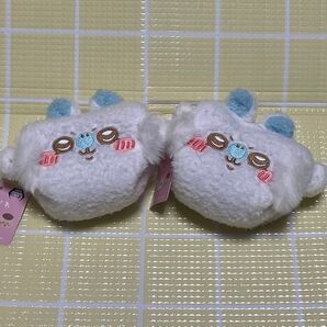 新品 ちいかわ ふわふわ ミニ キャラメル ポーチ モモンガ 2個 ダイカット 小物入れ ぬいぐるみ ナガノ フェイス プライズ