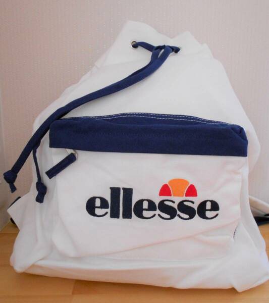 【新品】ｅｌｌｅｓｓｅ　ナップサックリュック　ホワイト　レディース　バックパック　エレッセ