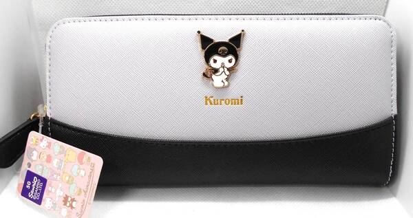 【新品】サンリオ レディース 長財布 ラウンドファスナー クロミ バイカラー 定価4730円