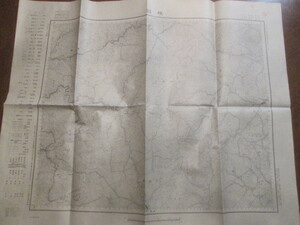 古地図　根羽　5万分の1地形図◆明治44年◆長野県、岐阜県、愛知県