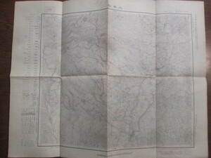 古地図　二本松　5万分の1地形図◆昭和28年◆福島県、安達太良山、二本松町